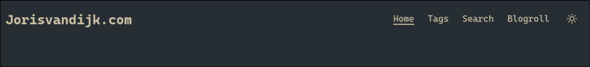 Website header